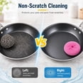 thumbnail image 6 of Casewin 30 Pack Dish Scrub Brush Nylon Scouring Pads Assorted Colors Round Plastic Dish Scrubbers Mesh Scourers Poly Mesh Scouring Dish Pads for Kitchen, 6 of 8