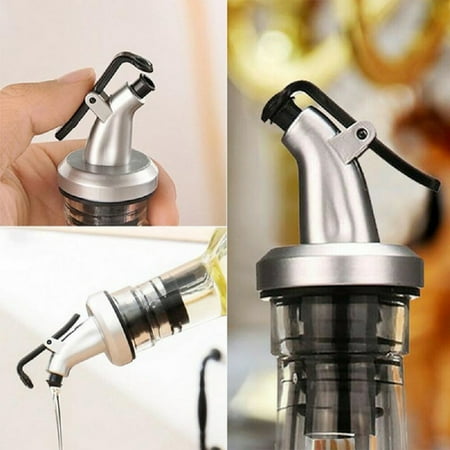 

6pcs Wine Stoppers Liquor Pourers with Dust Caps - Perfect Cork Replacement