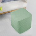 thumbnail image 6 of Stretch Ottoman Cover Furniture Protector Ottoman Foot Rest Cover for Footrest Foot Stool , Green, 6 of 8