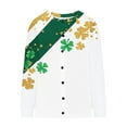 thumbnail image 3 of Njagoc3 St. Patrick'S Day Cardigan Womens Long Sleeve Casual Knit Button Coat Tops, 3 of 6