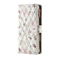 thumbnail image 2 of Wallet Case For IPhone 17e/16e 6.1-inch, Flower Pattern Flip Zipper Purse Leather Cover With Card Holder, Detachable Wristlet & Shoulder Strap, Shockproof ,Kickstand Phone Case For Women,Pink, 2 of 9