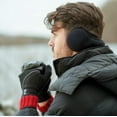 thumbnail image 2 of Degrees By 180s Mens Black Fleece Ear Warmers, 2 of 3