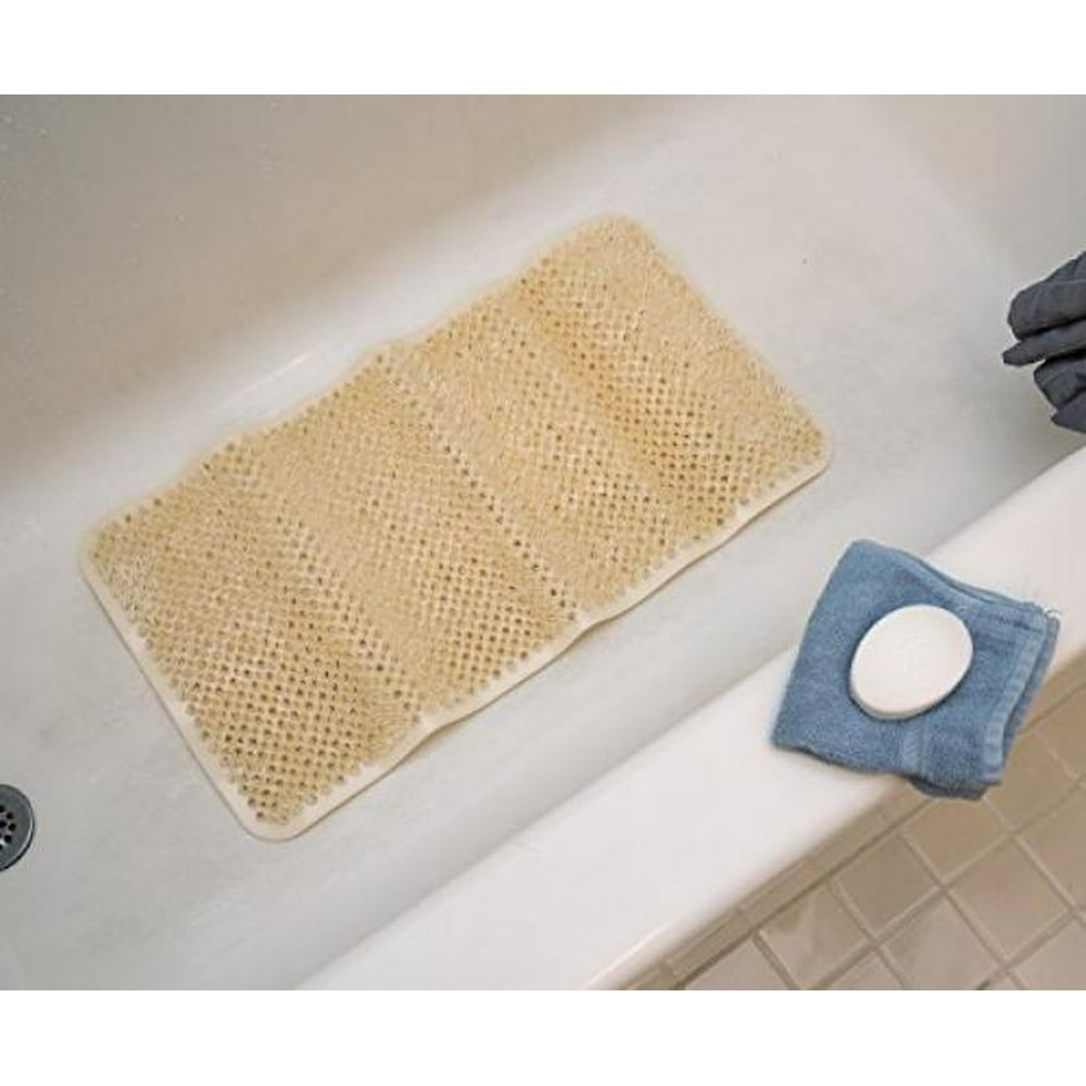 Ginsey Aquatouch Soft As Grass Bath Mat, Bone