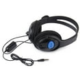thumbnail image 3 of 3.5mm Double Earpiece Stereo Headphone Headset Earphone with Volume Control for PS4 (Black), 3 of 6