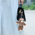 thumbnail image 2 of llaveros de peluche de perezoso adorables, colgantes para mochilas, monederos y llaves., 2 of 8