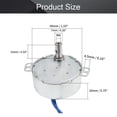 thumbnail image 2 of HUGFEGWE 2Pcs Synchronous Motor AC 110V 15-18RPM Turntable Motor CCW Direction 4W TYC-50 Horizontal Hole Tapping Shaft U2536-19458, 2 of 7