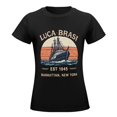 thumbnail image 5 of Luca Brasi Fish Market Women’s Short Sleeve Cotton T-Shirt HD Graphic Printed Tee Casual Crew Neck Top XL, 5 of 7