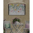 thumbnail image 6 of Outdoor TV Cover 70 to 75 Inch Weatherproof, Rustic Spring Floral Waterproof TV Screen Protector for Outside Decor with Zipper and Pocket 68"L x 42"H , Spring Wild Flowers Leaves White, 6 of 7