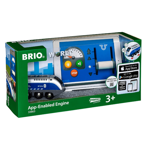 BRIO - 33863 App Enabled/ Bluetooth Télécommande Moteur de Train Jouet Moteur