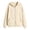 Beige, variant on Girls Zip Up Hoodie,Fall Jacket,Casual Long Sleeve Fall Sweatshirt Coat with Pockets,Loose Fit Kids Outerwear for Daily Back To School