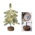 thumbnail image 1 of Small Christmas Tree for Table Trees Lamp with LED Lights Artificial Lighted Snowy Pine Tree for Tabletop Desk Decor 20 inch Fake Tree for Centerpiece Decorations, 1 of 20