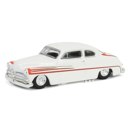 1/64 1950 Mercury Eight Coupe White w/ Orange California Lowriders 6 63070-B