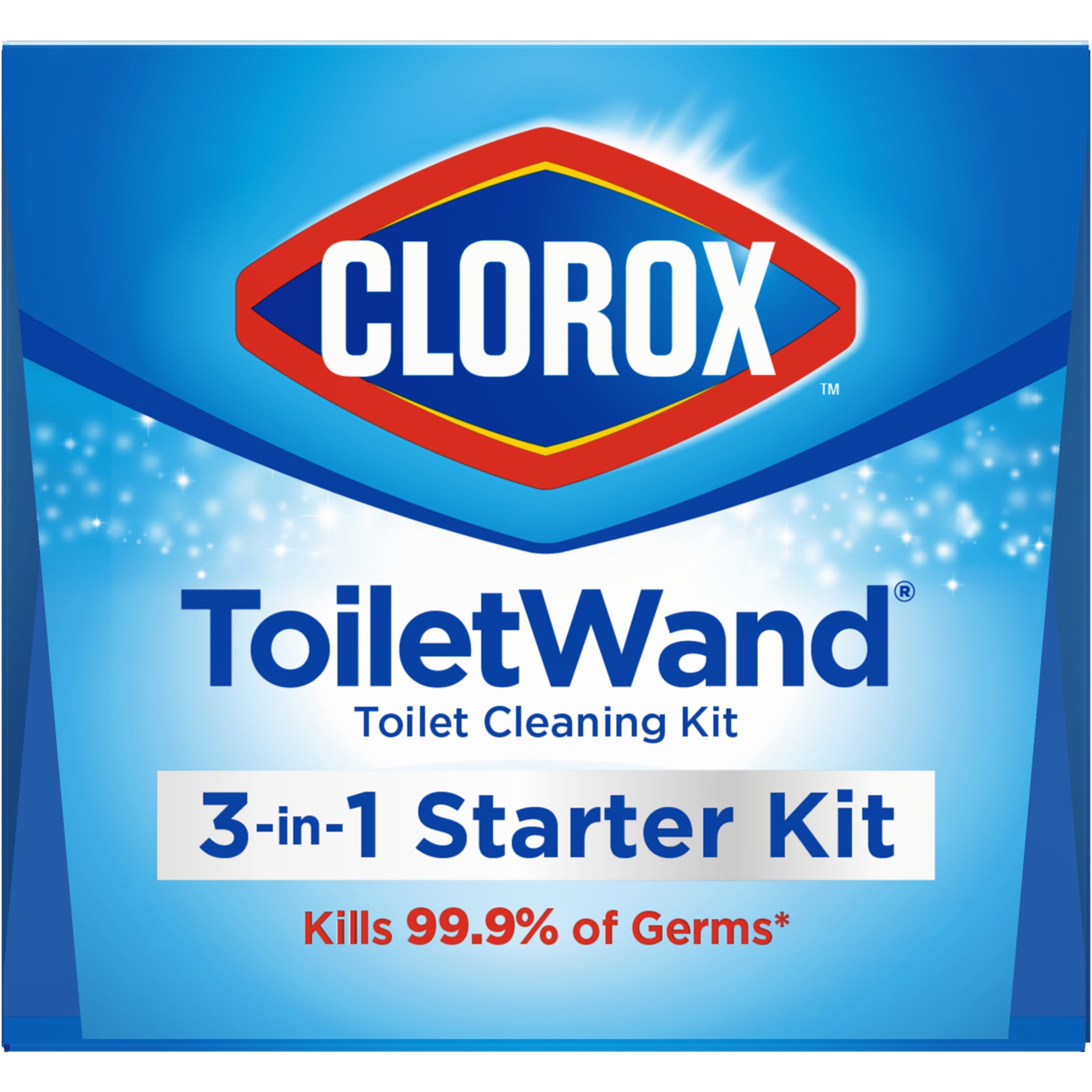 Clorox ToiletWand Disposable Toilet Cleaning System - ToiletWand, Storage Caddy and 6 Disinfecting ToiletWand Refill Heads (Packaging May Vary)