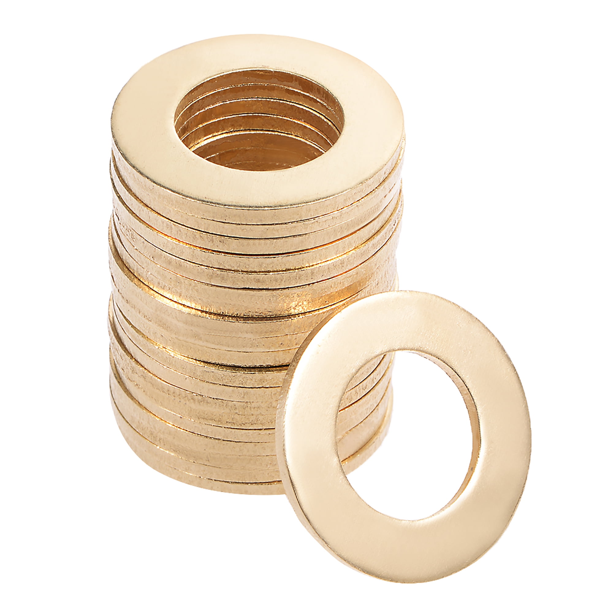 10Pcs 17mm x 30mm x 2mm Copper Flat Washer for Screw Bolt