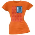 thumbnail image 1 of St. Patricks Day - American Flag Party Cups Orange Soft Juniors T-Shirt, 1 of 1