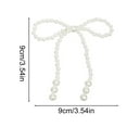 thumbnail image 6 of Dserfhy Faux Pearl Bow Christmas Ornaments White Faux Pearl Bead Bows Hanging Ornament Bowknot Tree Topper for Wedding Bridal Baby Shower Birthday Decoration, 6 of 8