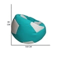 thumbnail image 4 of Puff Balón De Soccer Grande Confortable Azul Turquesa/Blanco ®, 4 of 4