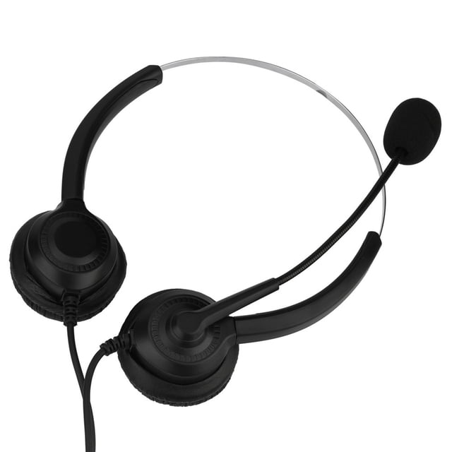 Wired Noise Cancelling USB Call Center Headset, Computer Headphone PC For Desktop Box Computer Telephone