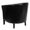 thumbnail image 3 of Flash Furniture Black LeatherSoft Barrel Shaped Guest Chair, 3 of 5