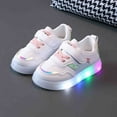 thumbnail image 2 of XXWXYD Children's Board Shoes LED Light Casual Shoes Boys Girls Students Small White Shoes Small Children Shoes for Boys Girls Toddler Child(18-24 Months,Male), 2 of 5