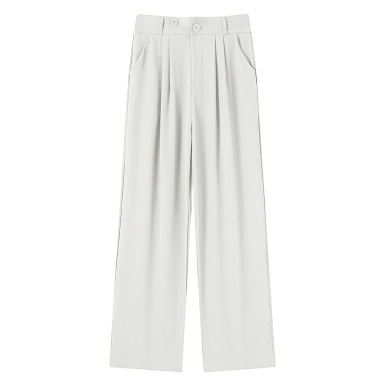 2024 Women Pants Casual Classy Wide Leg Dress High Waisted