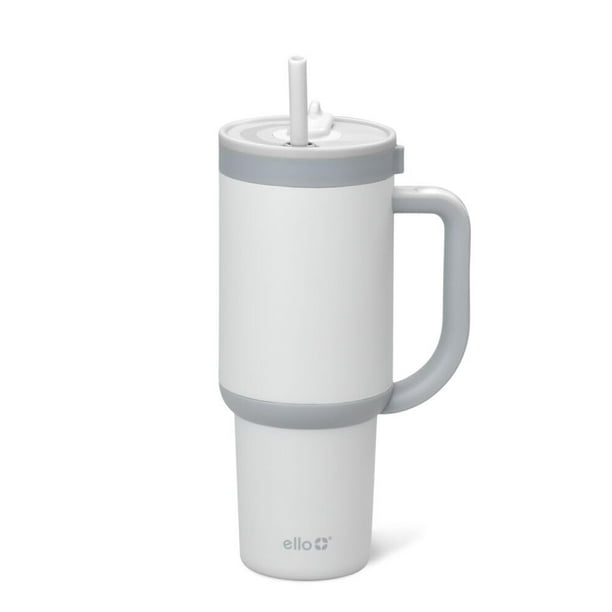 Vaso Ello Oasis con asa y pajita retráctil de 900 ml