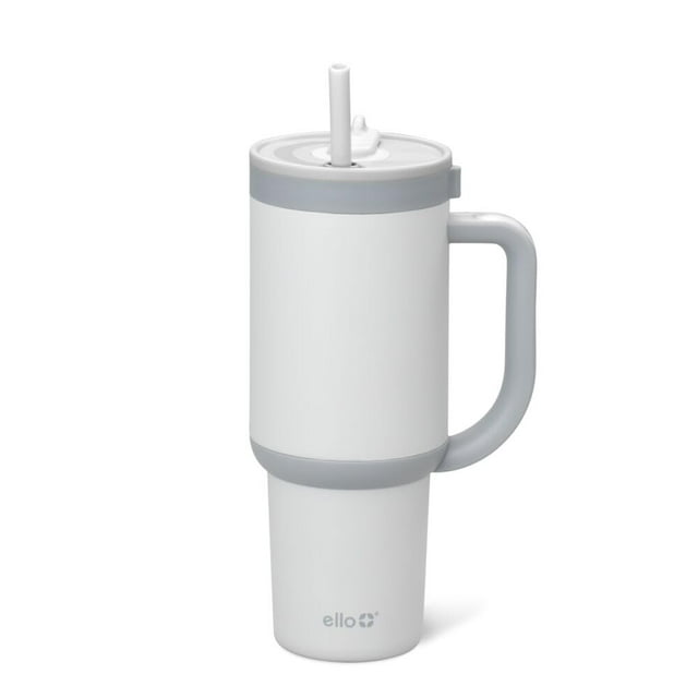 Vaso Ello Oasis con asa y pajita retráctil de 900 ml