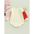 thumbnail image 4 of Faithtur Bébé Fille Romper Manches Longues Col Rond Lettres Imprimer Casual Printemps Automne Court Bébé Romper, 4 of 8