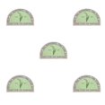 thumbnail image 3 of Youkk Bathroom Rugs Water Absorbent Floor Bath Mat Carpet Windbell Semicircle 40x60cm 5Set, 3 of 6
