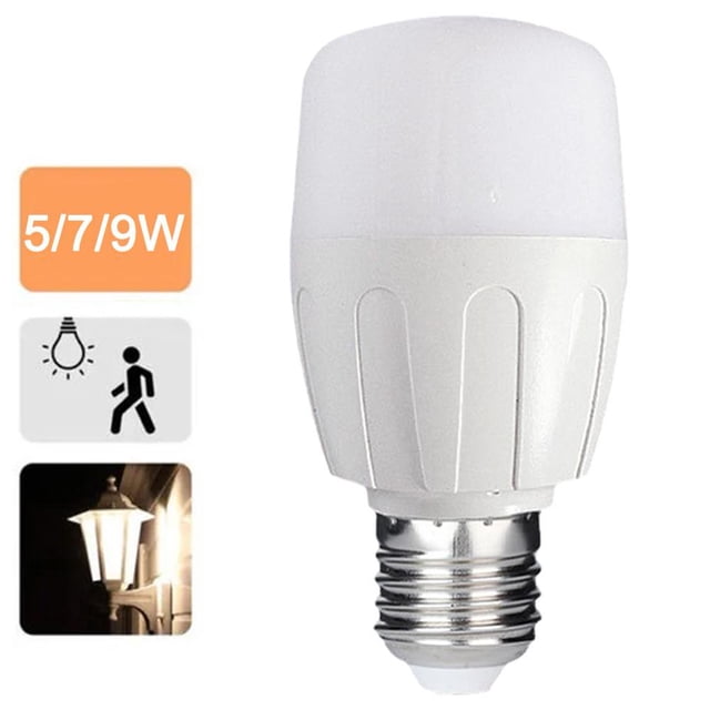 AMERTEER PIR Motion Sensor E27 LED Lamp Smart Bulb Globe Auto ONOFF Energy Saving Light