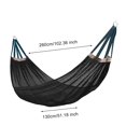 thumbnail image 5 of Hyasfey Outdoor Hammock with Carry Bag Breathable Portable Heavy Duty Single Person Camping Garden Patio Balcony Porch Backyard Hanging Mesh Swing, 5 of 6