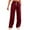 Wine, variant on Timegard Joggers for Women Straight Leg Elastic High Waist Comfort Running Trousers with Pockets
