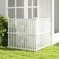 thumbnail image 2 of Costway 2 Air Conditioner Fence Panels with Metal Ground Stakes No Dig Trash Can Enclosure, 2 of 10