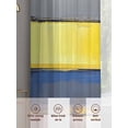 thumbnail image 6 of Gray Yellow Gradient Sheer Curtains 108 Inches Long 2 Panels Geometric Brush Light Filtering Semi Sheer Window Curtains Drapes for Bedroom Living Room 52"x108", 6 of 7