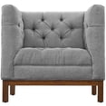thumbnail image 2 of LexMod Panache Fabric Armchair, Expectation Gray, 2 of 5