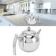 thumbnail image 5 of Hervidor De Agua Con Filtro, Elegante, Duradero, Hermoso, Plateado, Moderno, Tetera De Acero Inoxidable Para Preparar Varios Tés Para El Hogar, Suministros De Té Para La Oficina Cergrey Pequeño 800ML, 5 of 8