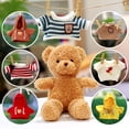 thumbnail image 4 of Replacement Teddy Bear Plush Toy Sweater, Sweatshirt, Clothing Accessories, Doll Dress, 50cm, Red (with Scarf), 4 of 5