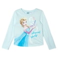 thumbnail image 2 of Disney Frozen Little Girls' Long Sleeve Tee and Sequin Skirt Set Ice Blue Elsa, 2 of 6