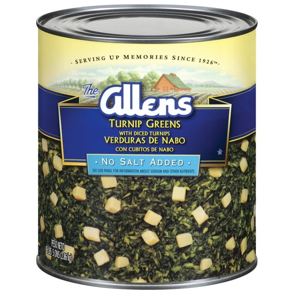 Allens Turnip Greens With Diced Turnips