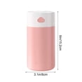 thumbnail image 3 of YiJuHui USB Humidifier Portable Mini Humidifier for Bedroom Office Car Travel, 400ml Large Capacity Quiet Ultrasonic Cool Mist, Auto Shut-Off, Night Light, Aromatherapy Diffuser for Dry Air, 3 of 6