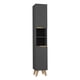 thumbnail image 1 of Estanteria de Baño Vicent Plata Oscuro y Café Claro Virtual Muebles, 1 of 9
