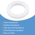 thumbnail image 4 of Uxcell 1-1/4" DN32 Silicone Rubber Flat Washer Quick Connector Gasket White, 4 of 5