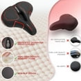 thumbnail image 7 of BUCKLOS Comfortable Extra Wide Bike Seat Cushion for Women Men, Exercise Bike/Stationary/Peloton Bike Seats Comfort Foam Padded, Waterproof Bicycle Saddles with Dual Shock Absorbing Ball, 7 of 7