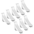 thumbnail image 1 of 8 clips para estantes de congelador, ganchos de soporte para refrigerador, abrazaderas para estantes de refrigerador (aluminio, tamaño 4), 1 of 8