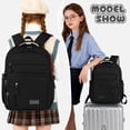 thumbnail image 4 of DAKIMOE School Backpack for College High Middle School Fashion Student Bag Teen Bookbag Laptop Backpack Women Travel Daypacks, 4 of 7