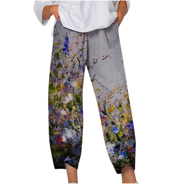 Pantalones Bombachos Informales Holgados de Cintura Alta Con Cordón Para Mujer, Deportivos, Informales, A La Moda Odeerbi ODB-6