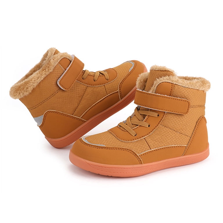 Miluxas Boys Girls Wool Lining Snow Boots Winter Walking  display picture 1
