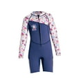 thumbnail image 3 of Traje de neopreno para niños, traje térmico de manga larga, trajes de baño de buceo cálidos para Azul L, 3 of 8