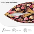 thumbnail image 3 of KLL Ice Cream Cake Decorative Throw Pillow Covers Velvet Soft for Couch Sofa Bedroom Living Room Outdoor (No pillow core)- 20"x20", 3 of 5