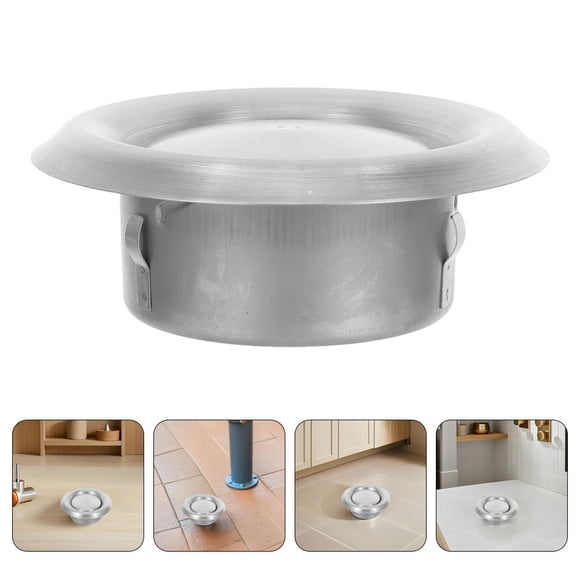 unbranded Difusor De Aire Ajustable De Inoxidable Para Pared Y Con Cubierta Para Y Cocina Color Plata